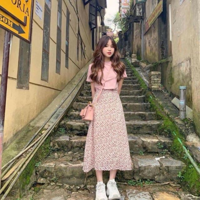 Chân Váy Voan Vintage Midi Dáng Dài 2 Lớp hàng loại đẹp - Mono Boutique | BigBuy360 - bigbuy360.vn