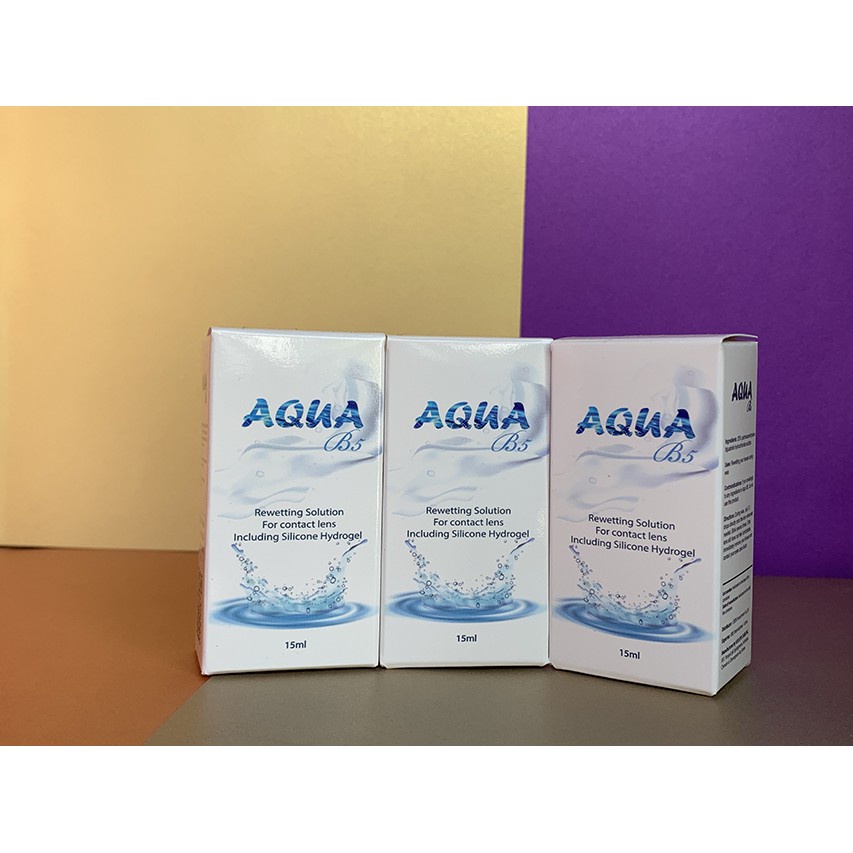 Nước nhỏ mắt 15ml Aqua B5 Nước ngâm 150ml Aqua B5 dùng kính áp tròng chính hãng Hàn Quốc