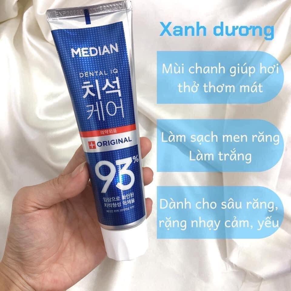 Kem Đánh Răng Trắng Sáng Median IQ 93% 120g  Hàn Quốc Chính Hãng