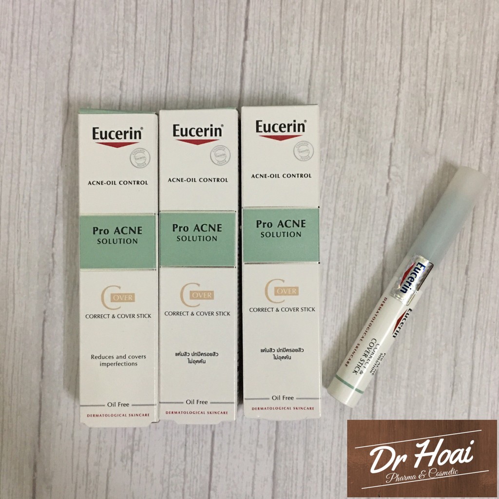 [Chính Hãng] Kem, Bút Che Khuyết Điểm EUCERIN Pro Acne Correct & Cover Stick - Giảm Mụn, Mờ Thâm 2g | BigBuy360 - bigbuy360.vn