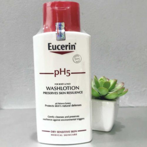 (chai 200ml) eucerin ph5 washlotion sữa tắm dưỡng ẩm