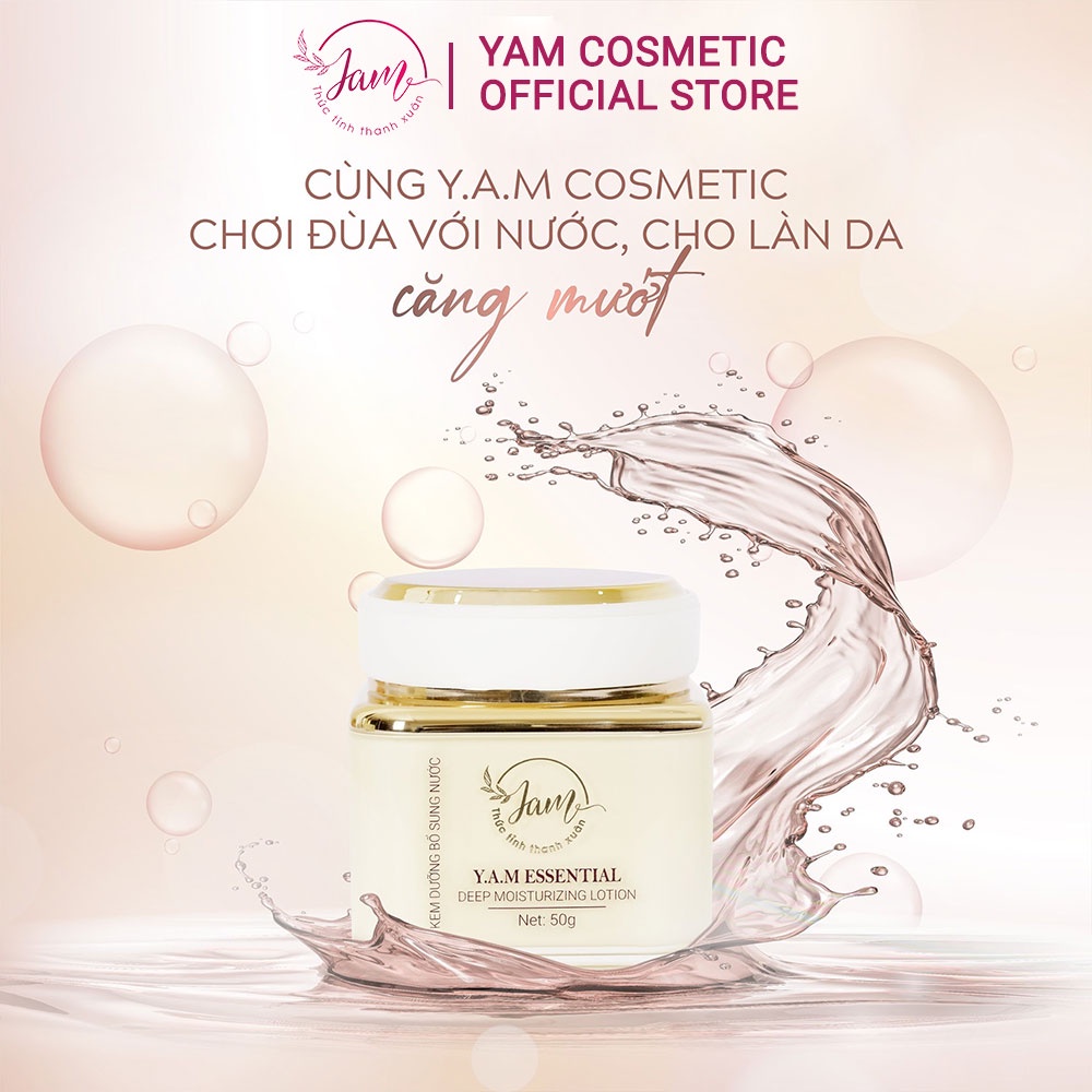 Kem Dưỡng Ẩm Bổ Sung Nước Yam Cosmetic Cấp Ẩm Dành Cho Da Khô 50g