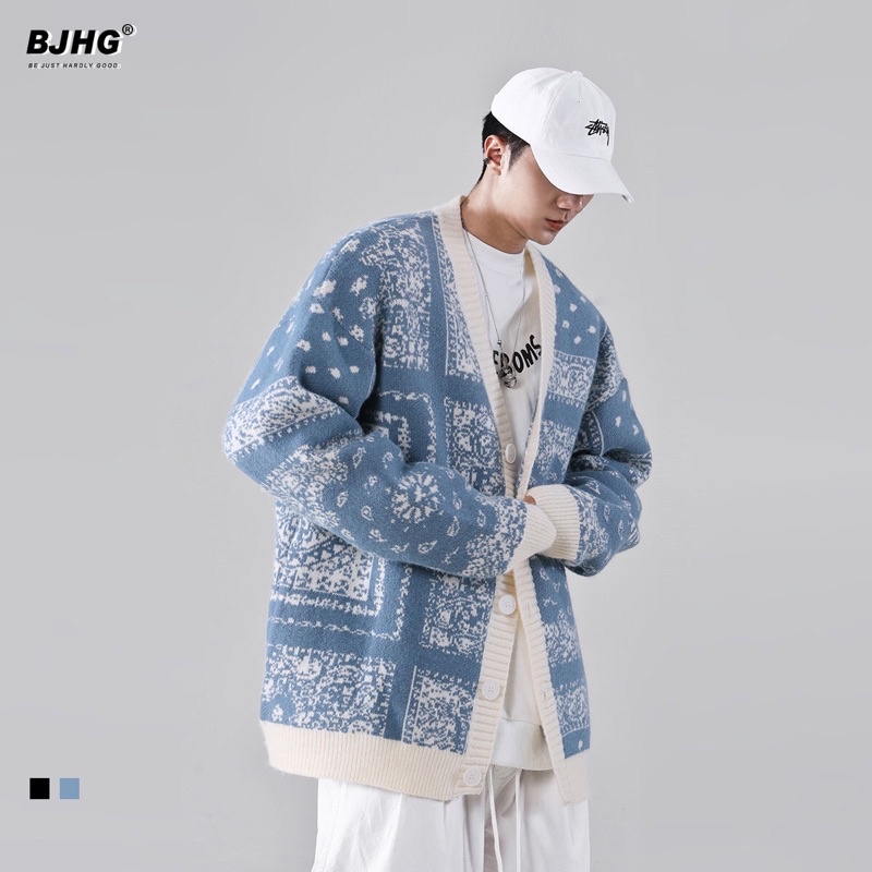 Áo Khoác Cardigan Rải Màu Unisex