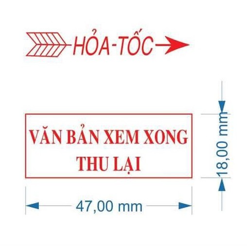 [Giao 2 Giờ] Con Dấu Hỏa Tốc - TDstamp (T214)