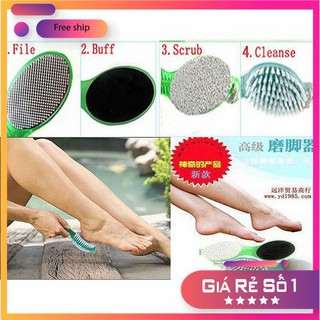 Gia Dụng 💝FREESHIP💝 Đá bọt biển chà gót chân tẩy tế bào chết 4 in 1