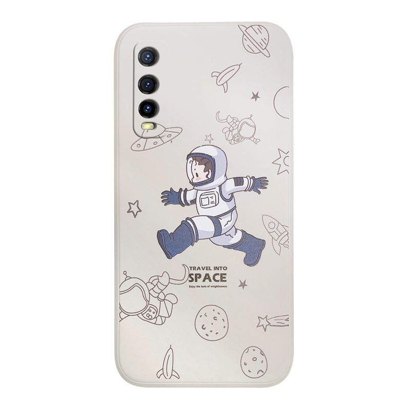 Ốp điện thoại hình phi hành gia cho Vivo Y19 Y15 Y17 Y85 Y20 Y20i Y20s Y11 Y12 Y12s Y