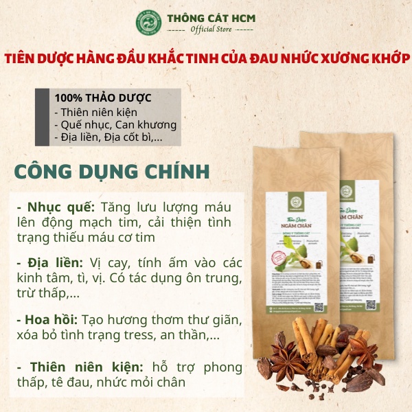 Combo trà thảo mộc xương khớp và thảo mộc ngâm chân thuốc bắc hết đau nhức xương khớp, thoái hóa khớp, khử mùi hôi chân