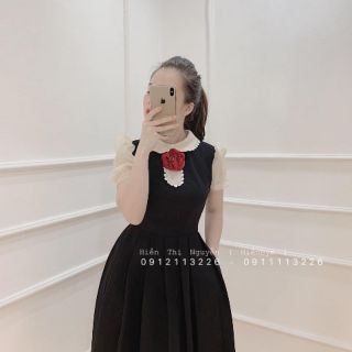 Váy đầm công chúa tay bồng kèm ảnh thật siêu đẹp