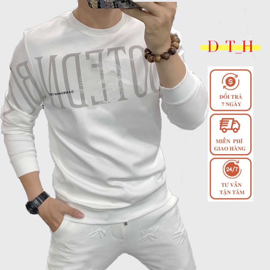 Áo sweater cổ tròn giá rẻ - Áo Dài Tay Nam