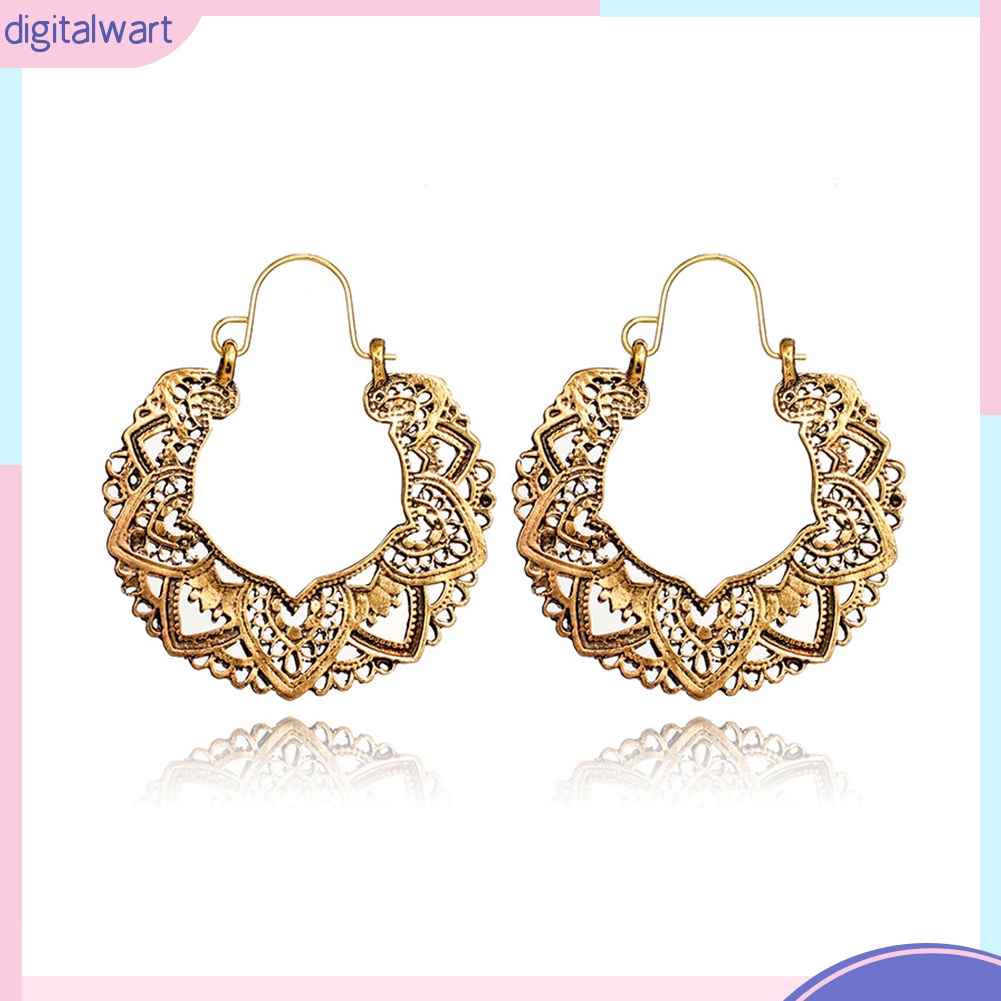 Đôi Khuyên Tai Hình Cánh Hoa Phong Cách Vintage Thời Trang Cho Nữ