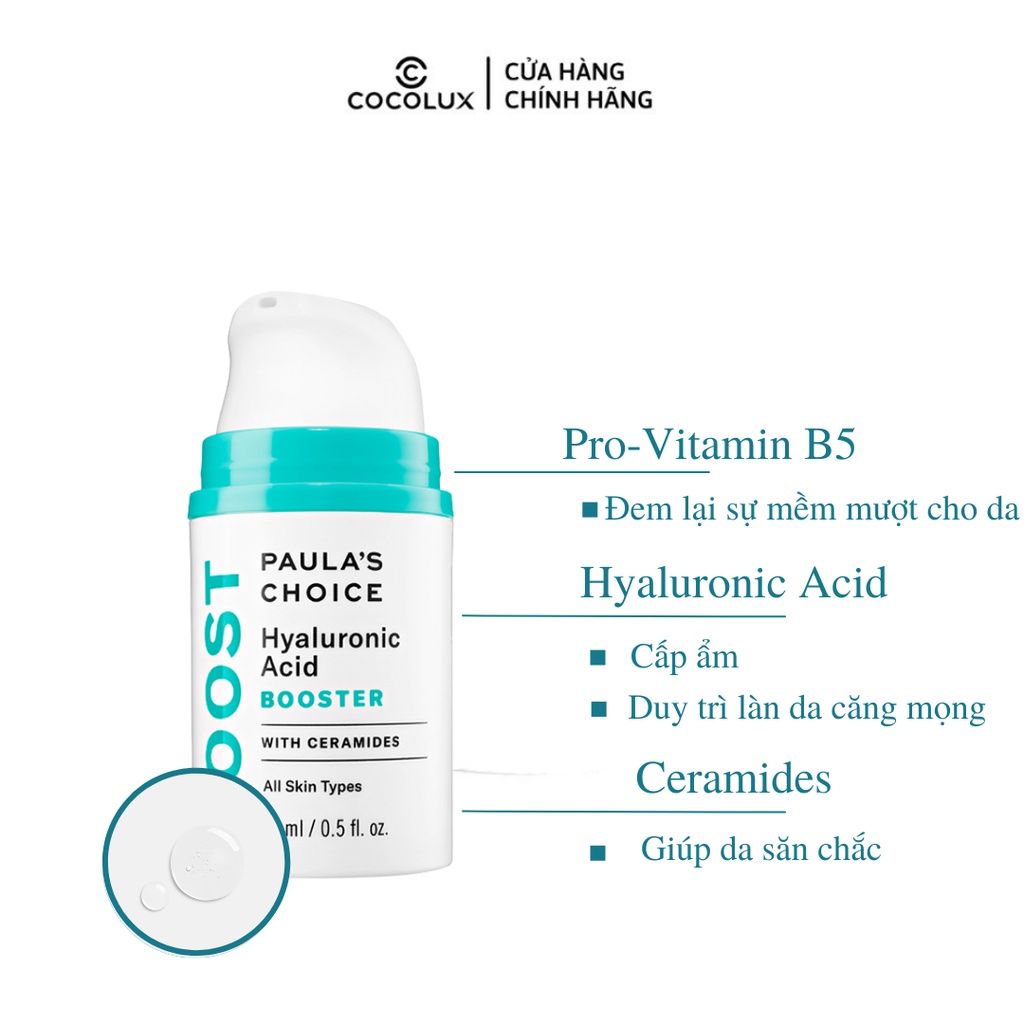 Tinh Chất Giảm Nhăn, Chống Lão Hóa Paula's Choice Hyaluronic Acid Booster 15ml