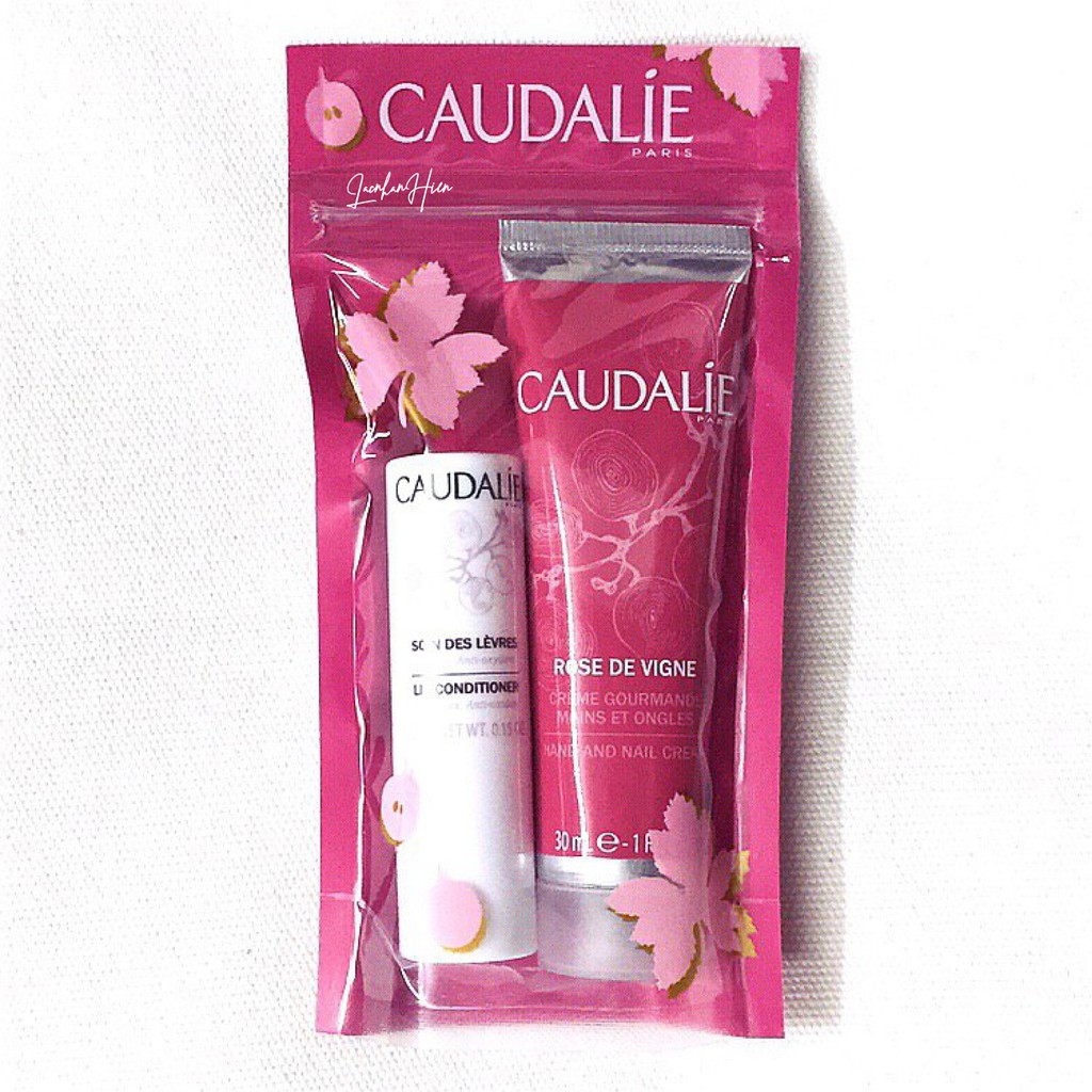 SET KEM DƯỠNG DA TAY CAUDALIE HAND & NAIL CREAM VÀ SON DƯỠNG MÔI CAUDALIE LIP CONDITIONER