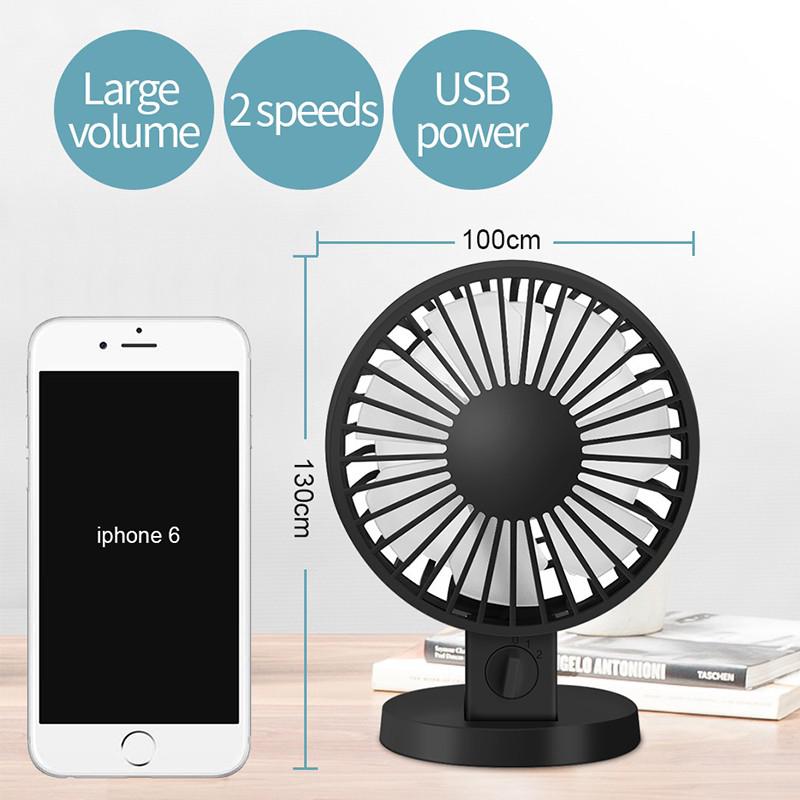 Quạt Sạc Usb Để Bàn Mini Không Ồn