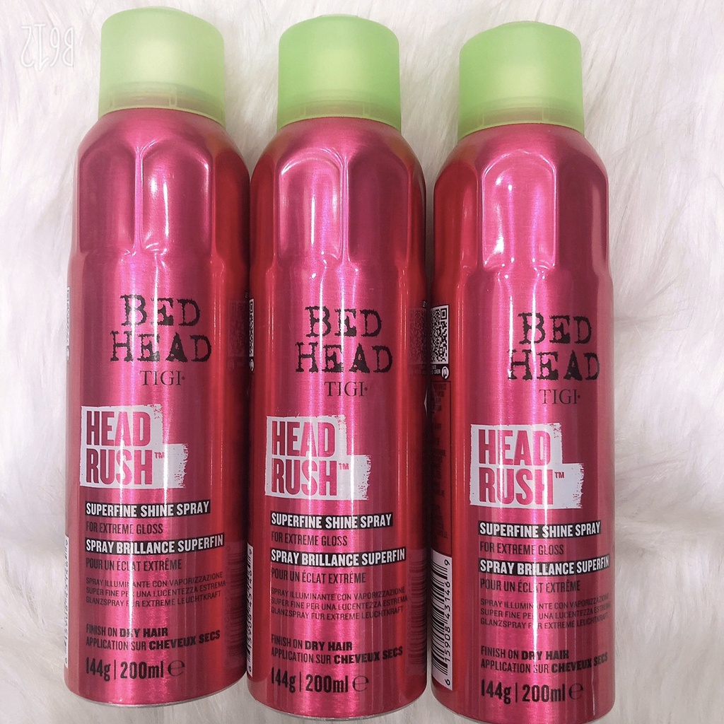 Xịt tạo động bóng cho tóc HEAD RUSH BED HEAD TIGI 200ML ( hàng chính hãng )