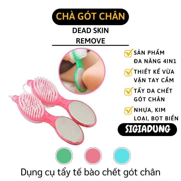 [SGD] Cây Chà Gót Chân - Bàn Chải Nhựa, Đá Bọt Khô, Bàn Chải Kim Loại, Bàn Chà Nhám Tẩy Tế Bào Chết 3186