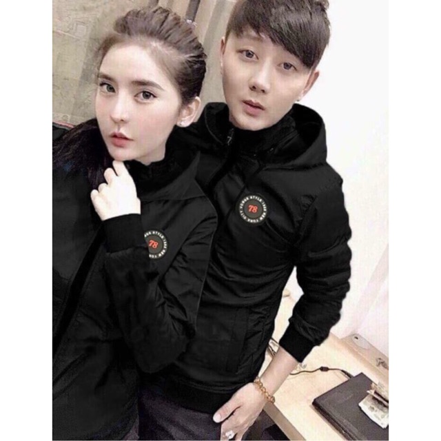 Áo khoác cặp nam nữ dù 2 lớp cao cấp ms610