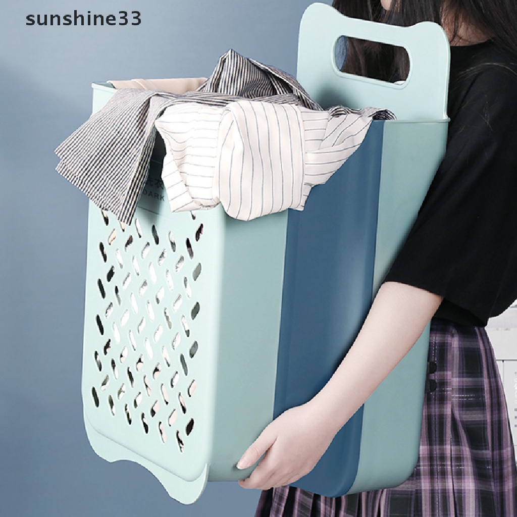 Giỏ đựng quần áo gắn tường cỡ lớn có thể gấp gọn thiết kế tiện dụng