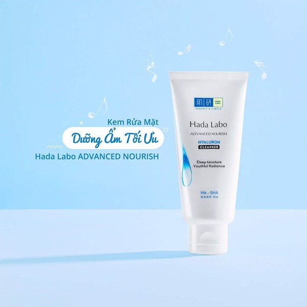 Sữa Rửa Mặt Dưỡng Ẩm Hada Labo Advanced Nourish 80g Cocolux