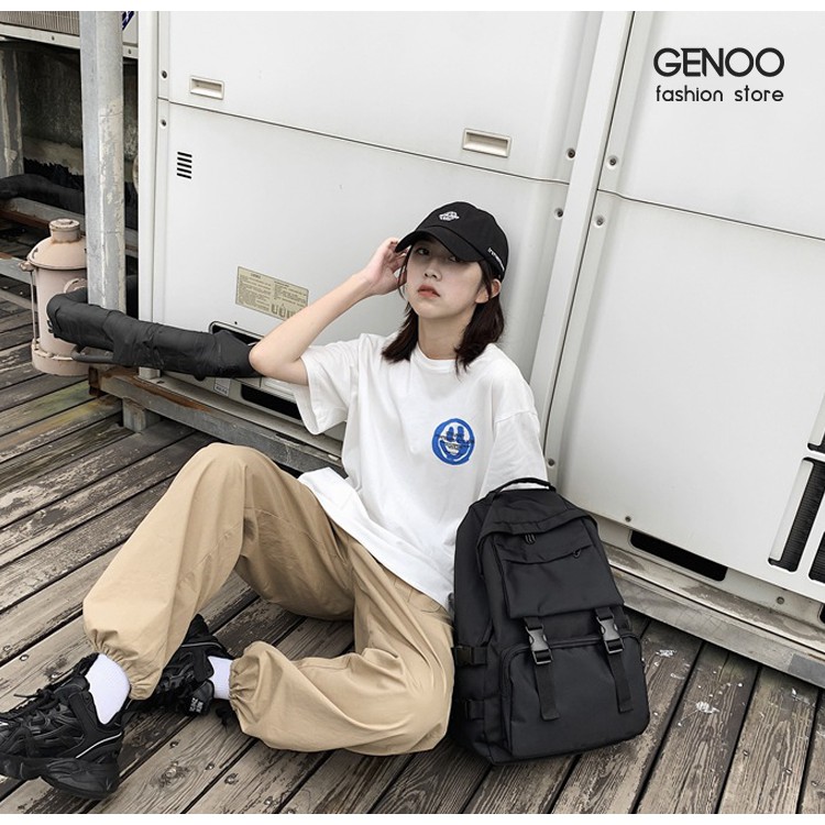 [CÓ VIDEO] Balo Unisex Nam Nữ Thời Trang Vải OXFORD Xịn Chống Nước 100% Nhiều Ngăn Tiện Dụng GMN0017 - GEMINISTORE