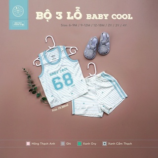 [Hrnee]Bộ ba lỗ cho bé (6-9m đến 3-4Y)