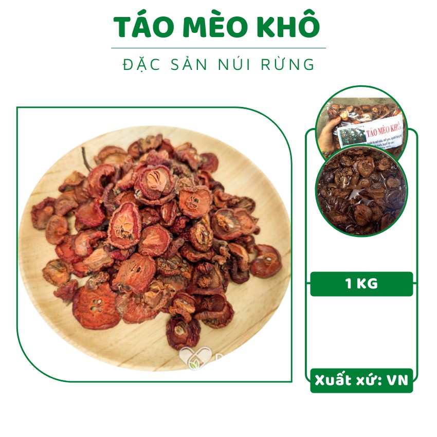 Táo mèo khô ⚡ HÀNG ĐẸP ⚡ táo mèo khô giúp giảm cân, hỗ trợ tiêu hóa, ăn ngon hơn ( 1kg )