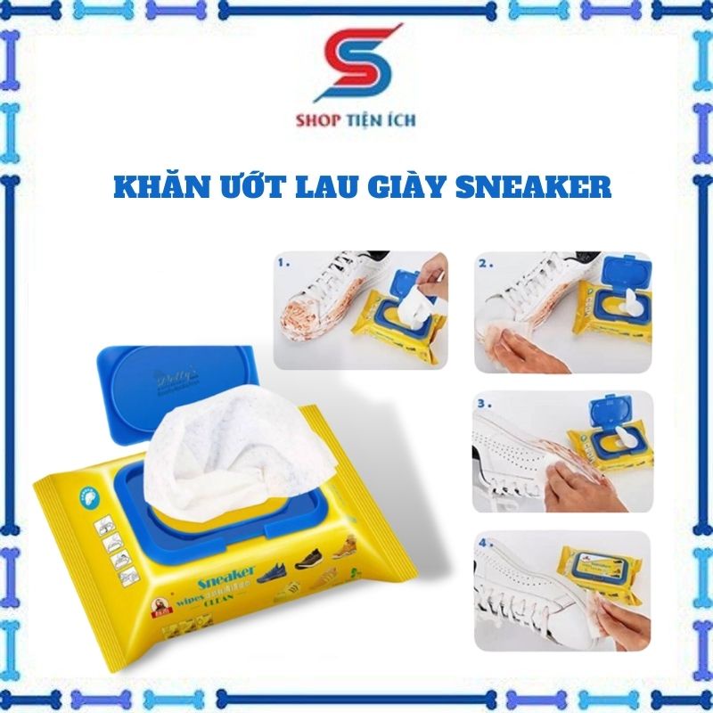 Giấy lau giầy siêu sạch Sneaker 30 tờ loại xịn -Shop Tiện Ích