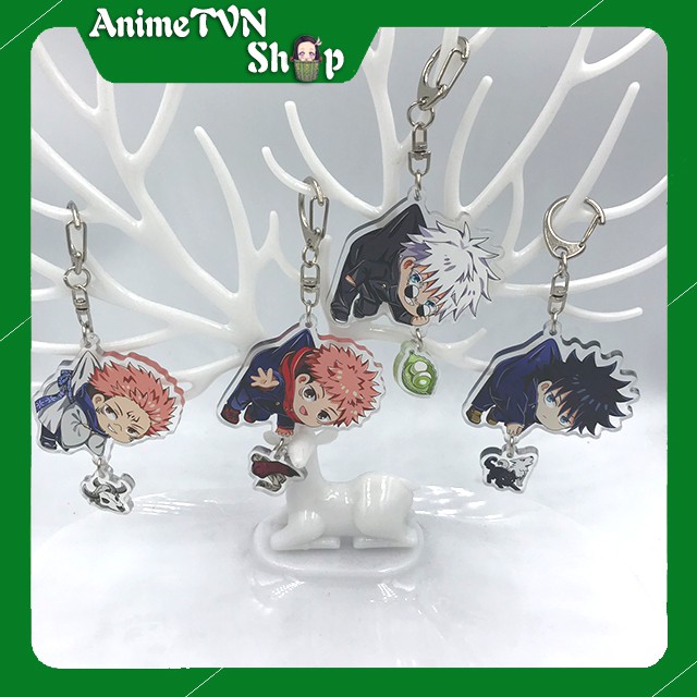 Móc khoá Mica anime Jujutsu Kaisen (Mẫu treo nhân vật) - Nhựa Cứng Acrylic In 2 mặt sắc nét ( ảnh thật )