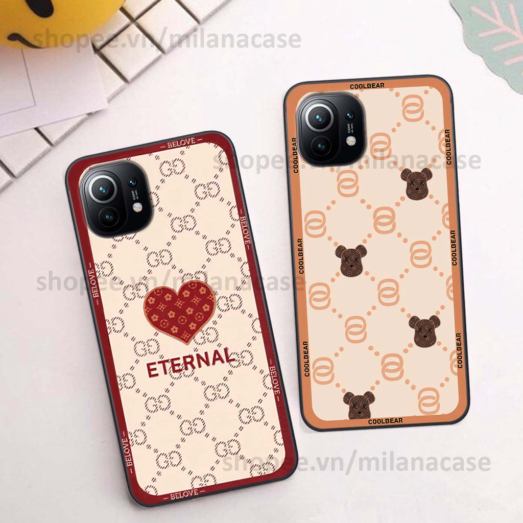 Ốp Xiaomi Mi 11 / Mi 11T / Mi 11 Lite hình trái tim be love tình yêu siêu đẹp, cá tính, thời trang
