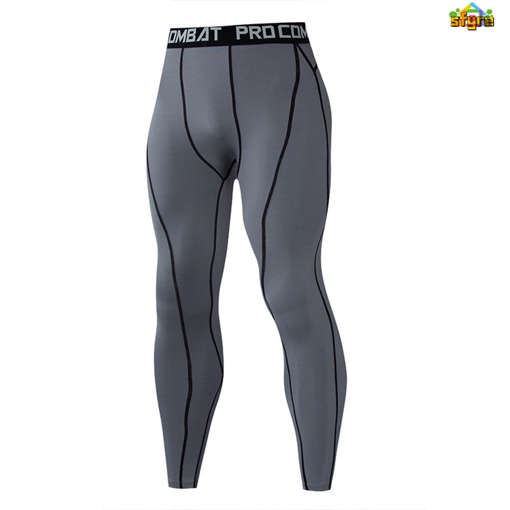 Quần Legging Nén Co Giãn Siêu Nhẹ Thoáng Khí Thoải Mái Cho Nam