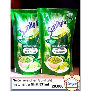 Nước rửa chén sunlight matcha trà nhật 550g