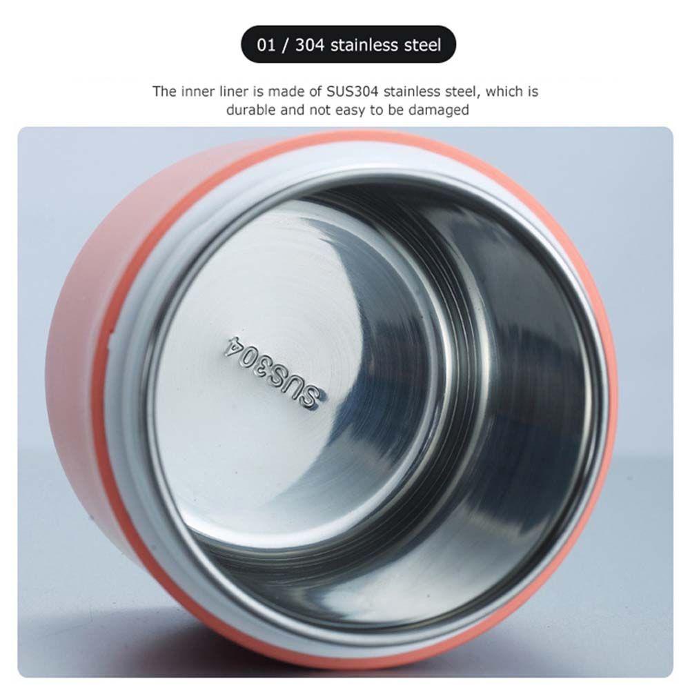 YIYU Hộp Đựng Cơm Trưa Giữ Nhiệt Bằng Thép Không Gỉ Dung Tích 430ML Kèm Muỗng