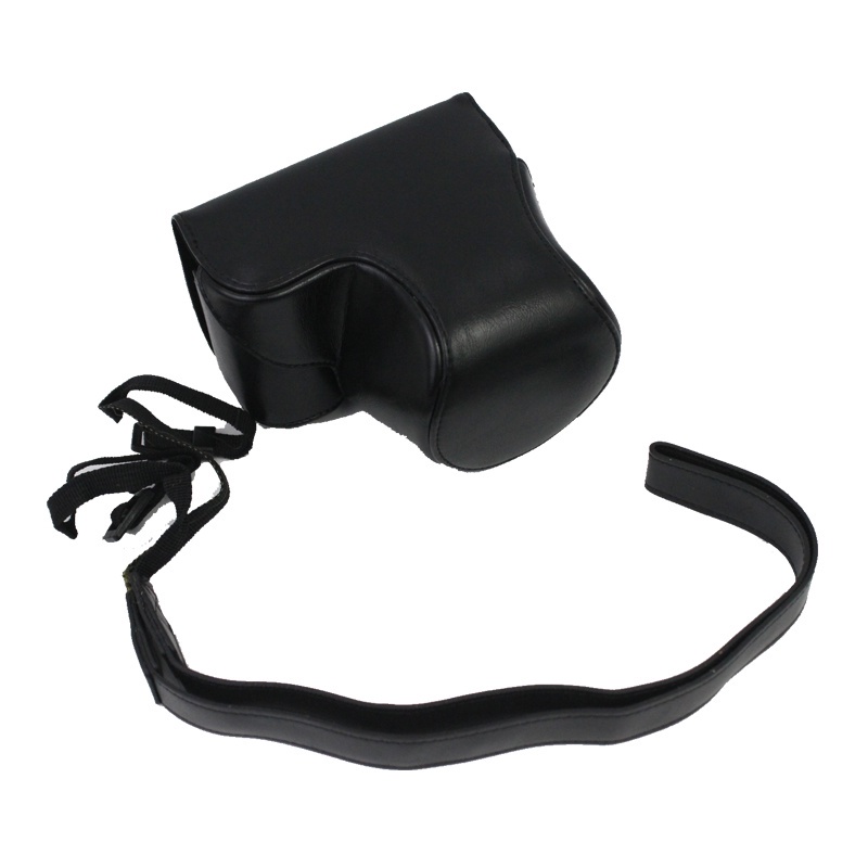 Bao Da PU Đựng Máy Ảnh Sony ZV-E10 ZVE10 Với Ống Kính 16-50mm