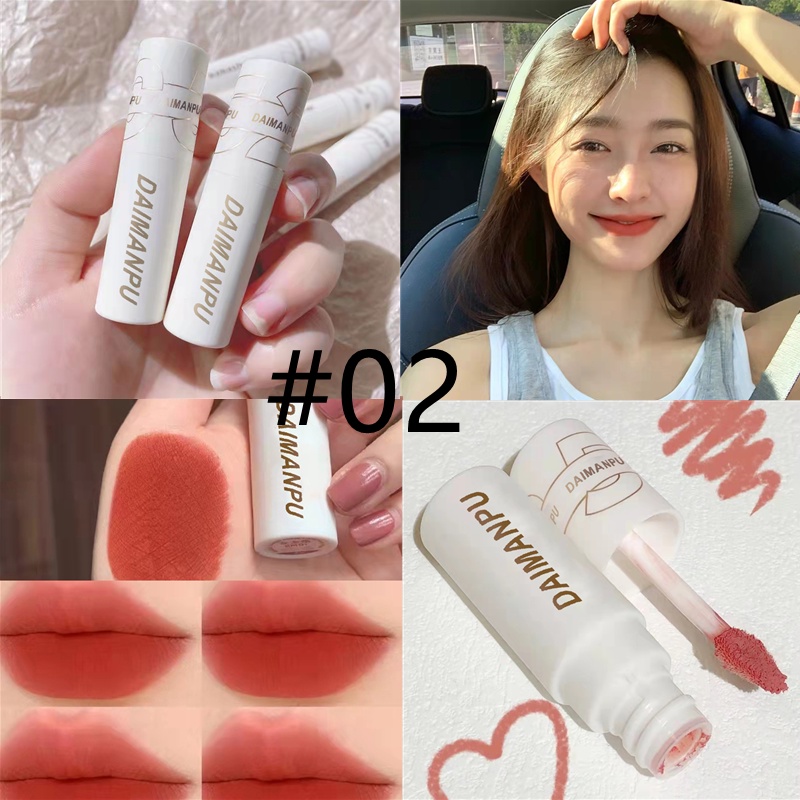 Son Kem Màu Nhung Lì Daimanpu nội địa trung Lâu Trôi Không Phai Màu Không Dính Cốc