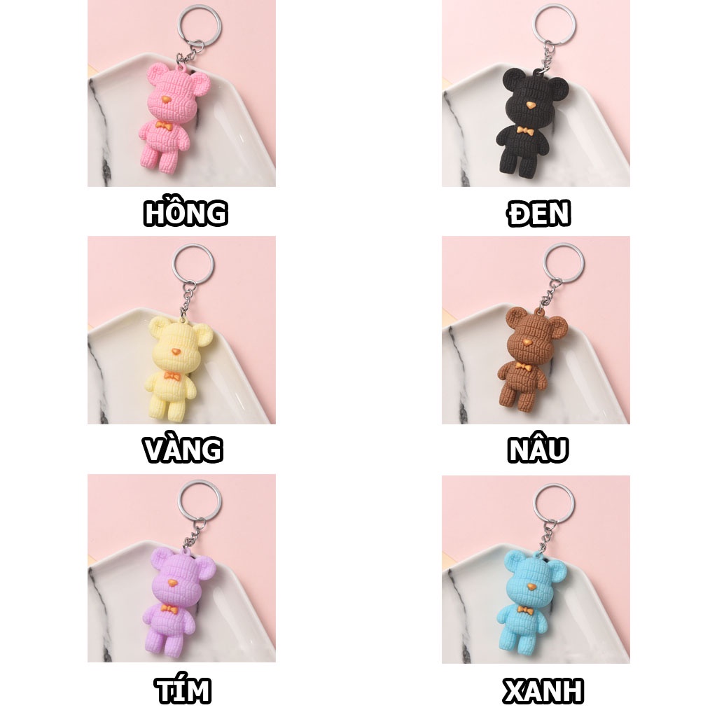 Móc khóa gấu Bear brick xinh MK39