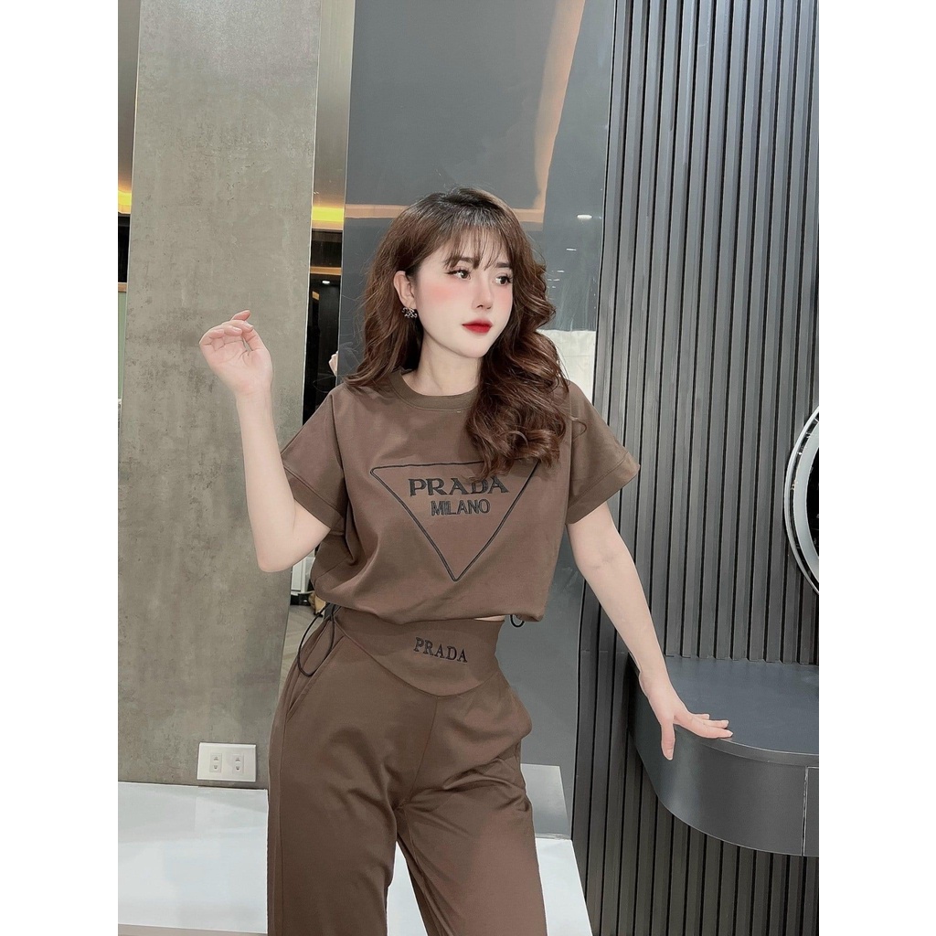 SET Bộ Đồ Thể Thao Áo Phông Có Dây Rút + Quần Jogger