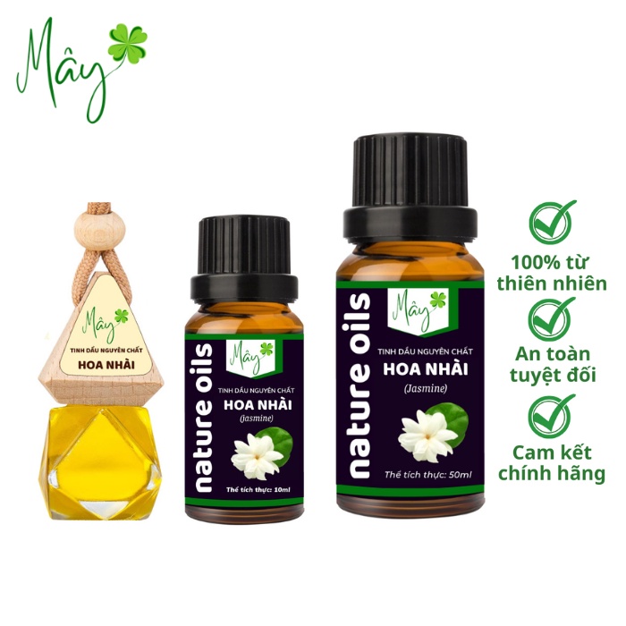 Tinh dầu thiên nhiên Hoa Nhài 10ml - 50ml thương hiệu Mây - DIFFUSER LUX