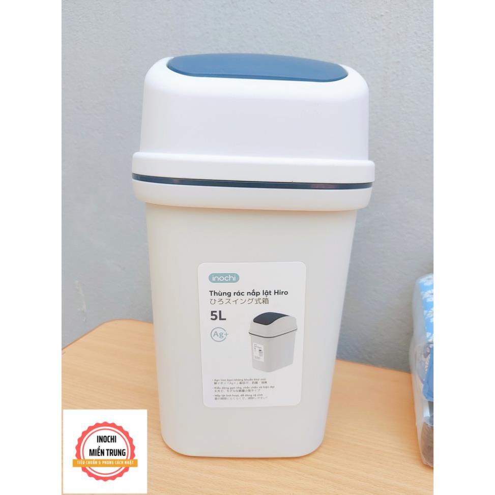 Thùng rác nắp lật mẫu mã đẹp để văn phòng Inochi - Hiro 5L-10L-15L