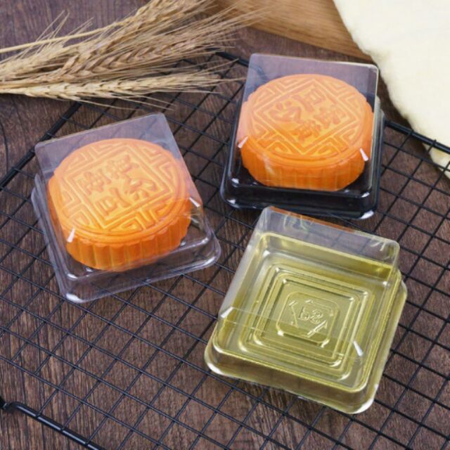 Hộp kính đế đen 1 bánh set 10 cái