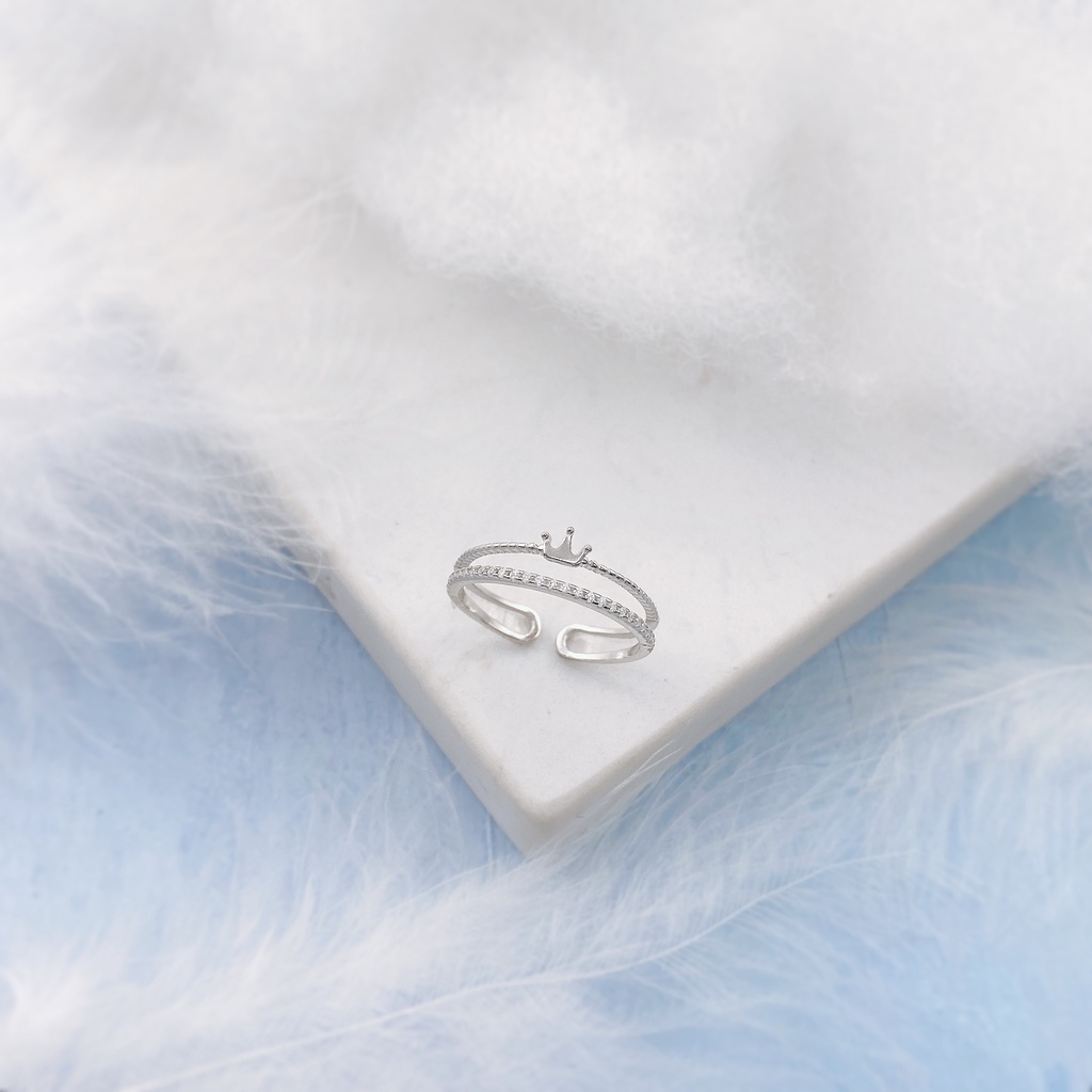 Combo Nhẫn Bạc Blue Peach Siêu Hời Số 9 CB016