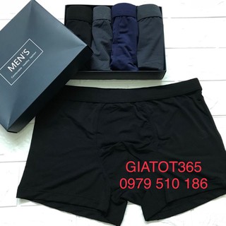 quần sịt nam đùi 💖 Freeship từ 150k 💖 Hộp 4 quần sịp đùi/quần lót nam/quần boxer nam thông hơi cao cấp #204