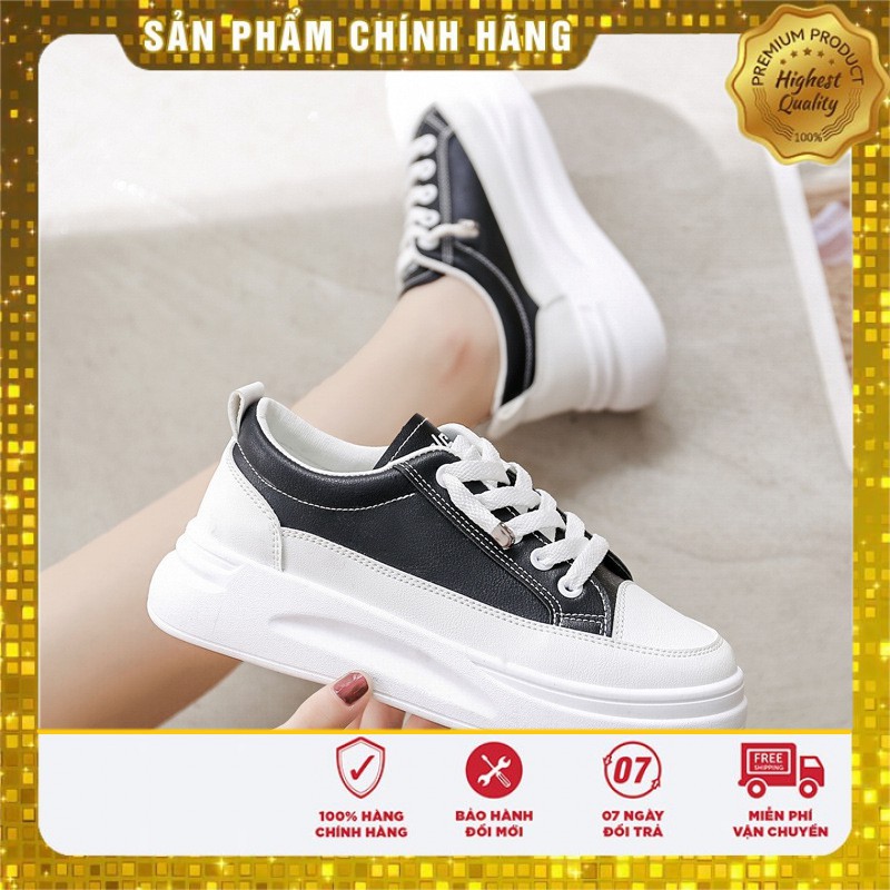 GIÀY THỂ THAO NỮ XINH XẮN. KIỂU DÁNG THỂ THAO NĂNG ĐỘNG. ĐỘN ĐẾ 4CM TĂNG CHIỀU CAO HIỆU QUẢ.