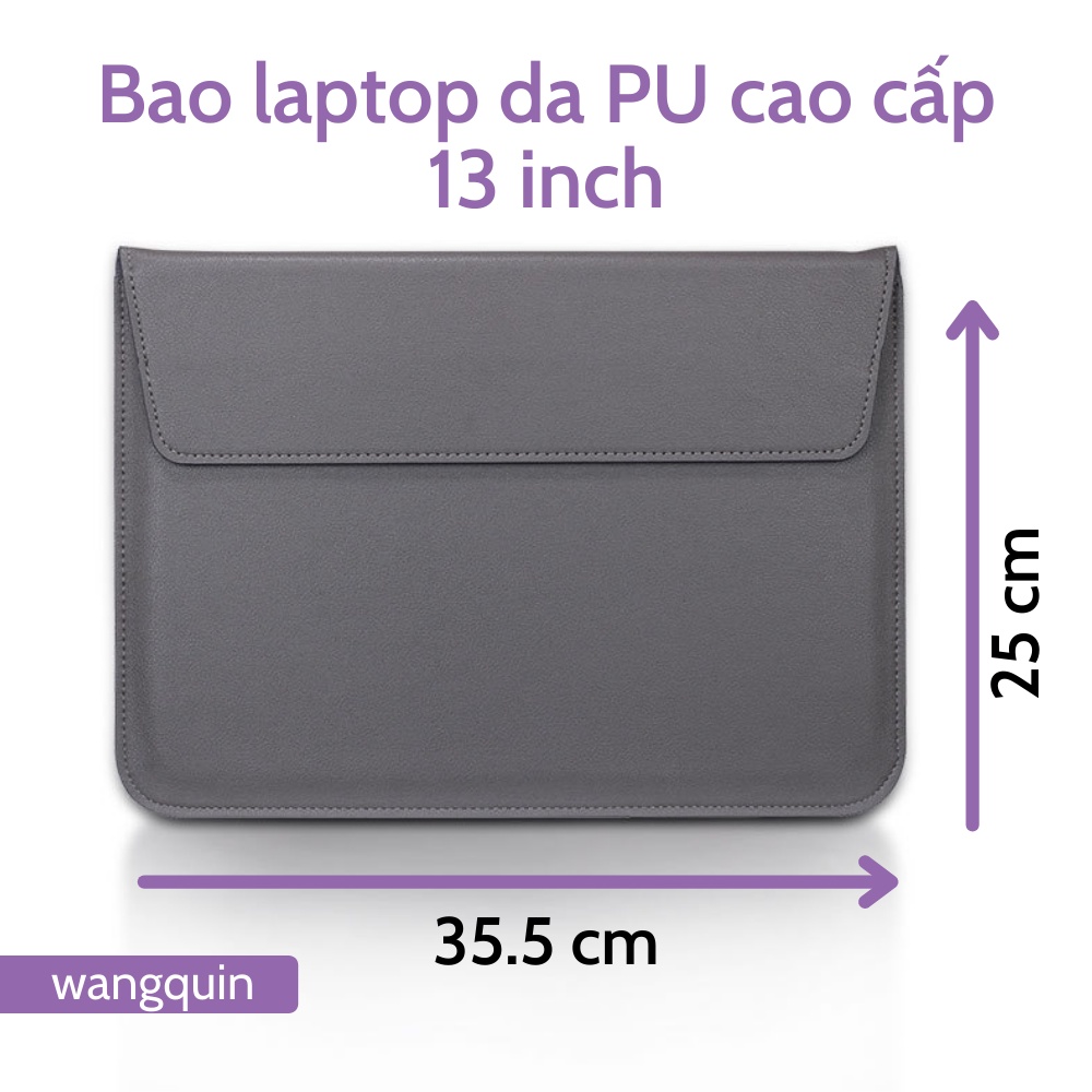 Túi đựng bảo vệ tích hợp giá đỡ Macbook Air Pro Asus Acer 11.6&quot; / 13.3&quot; / 14&quot; / 14.6&quot; Da PU cao cấp nhiều màu Bao Laptop