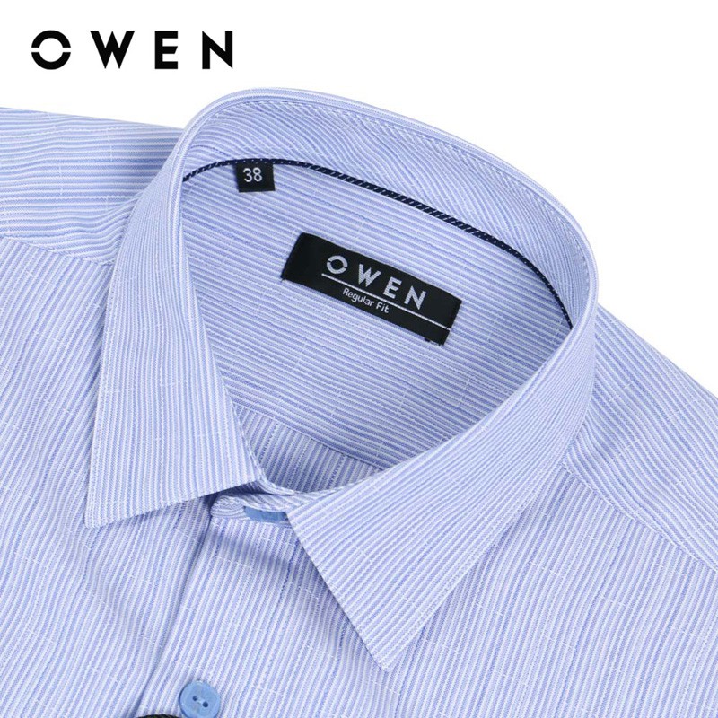 Áo Sơ mi dài tay nam Owen Cafe Regularfit mùa xanh nhạt - AR91623DT | BigBuy360 - bigbuy360.vn