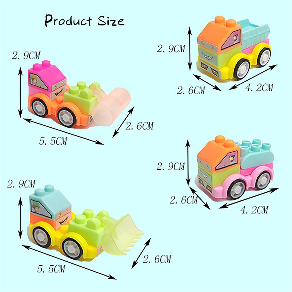Bộ Đồ Chơi Lắp Ráp Xe Hơi 4 Bánh Vui Nhộn Cho Bé Trai