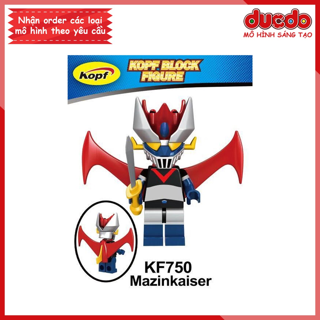 Minifigures siêu robot Mazinkaiser tuyệt đẹp - Đồ chơi Lắp ghép Xếp hình Iron Man Mini Mô hình KF750