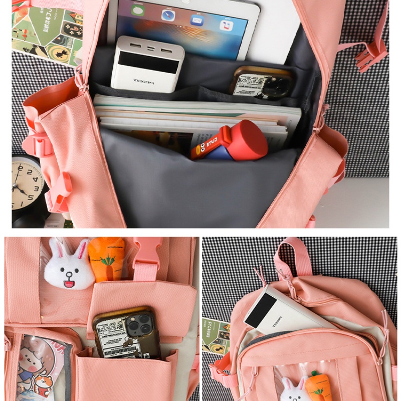 Balo đeo vai IELGY sức chứa lớn siêu nhẹ dành cho học sinh