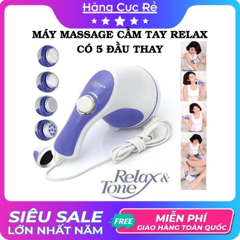 [ XẢ KHO ] Máy Massa Cầm Tay RELAX 5 Đầu