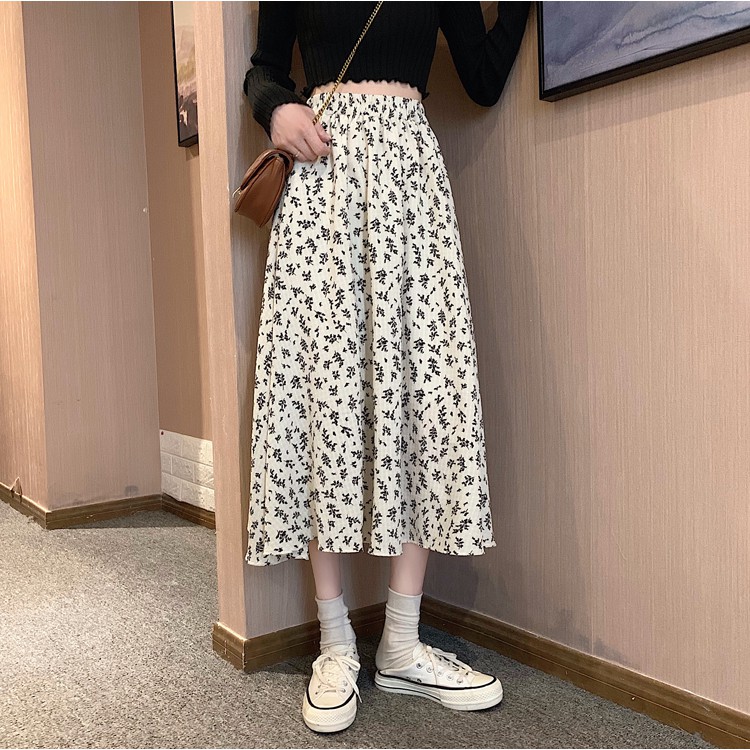 Chân Váy Hoa Nhí vintage dài 2 Lớp Hàng Quảng Châu - Thời Trang Nữ | BigBuy360 - bigbuy360.vn