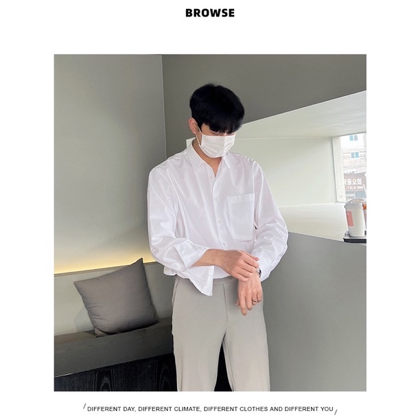 Áo Sơ Mi Nam Dài Tay Cổ Đức