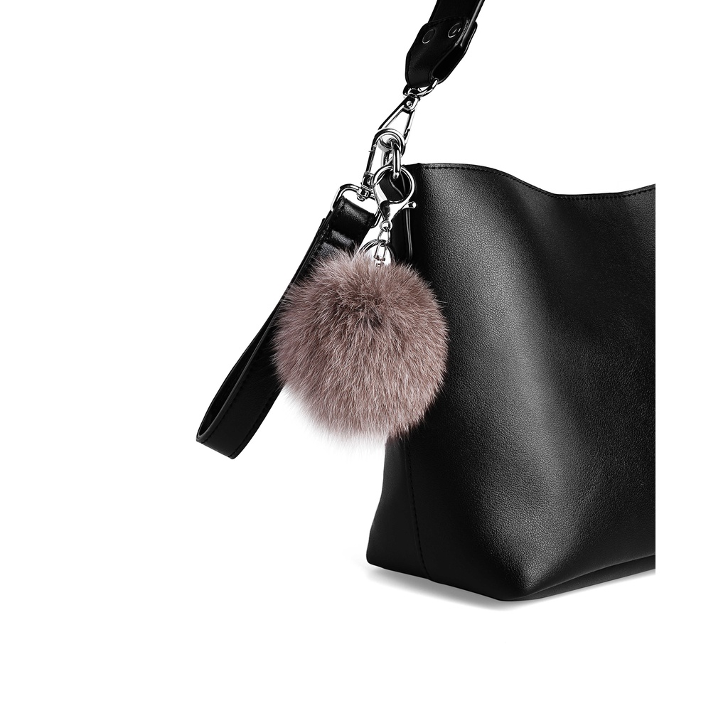 [Mã WABRFP055 giảm 12% đơn 500K] Túi xách Floralpunk Pom Pom Bag màu đen